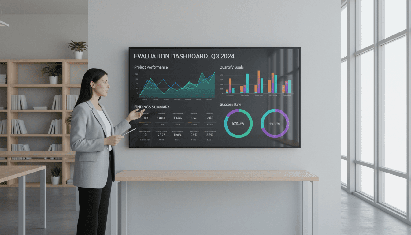 Program evaluation and impact assessment dashboard